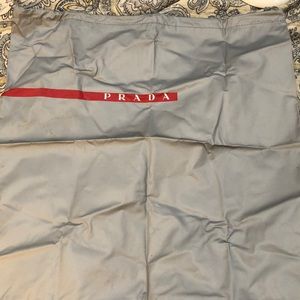 Prada Vinyl‎ Plastic Drawstring Storage Bag